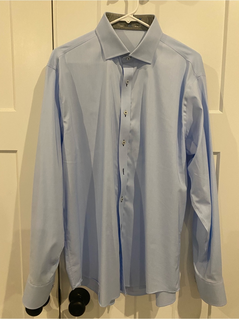 Twillory Blue Skull Tailored Light Blue Men's Dress Shirt